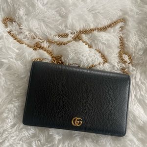 GG Marmont leather mini chain bag
